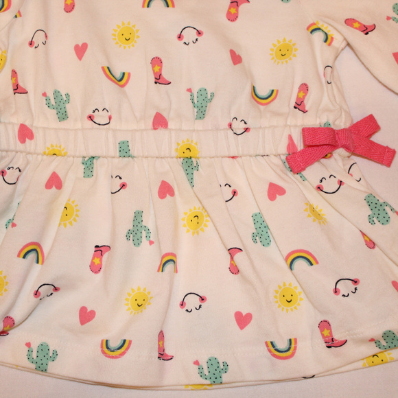 Girls white top/ size 3m by carters - Picture 4 of 5